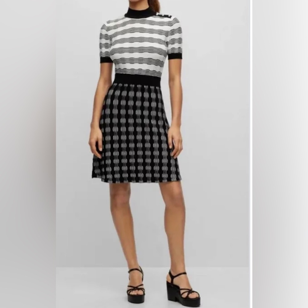 BOSS Foldiana Basketweave Knit
Dress